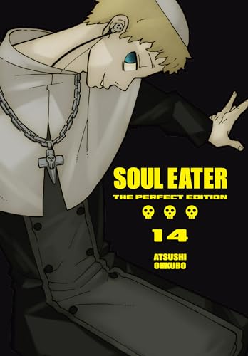 “Soul Eater” manga volume 14 cover with a blonde character and skull motifs.