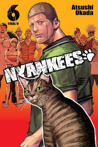 “Nyankees, Vol. 6” cover: man with cat ears and a tabby cat.