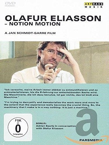 DVD cover featuring Olafur Eliasson holding a camera, with text and a quote.