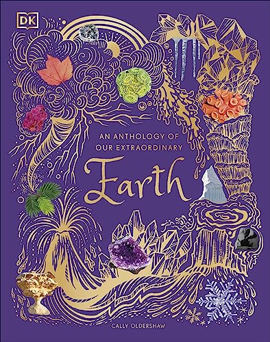 Colourful illustrated book with various Earth landscapes and wildlife, for children, hardcover or board book.
