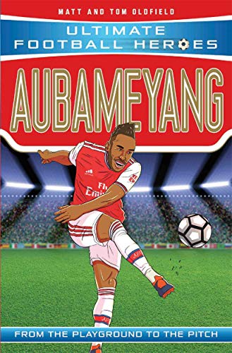 Book cover featuring Pierre-Emerick Aubameyang in an Arsenal football kit.
