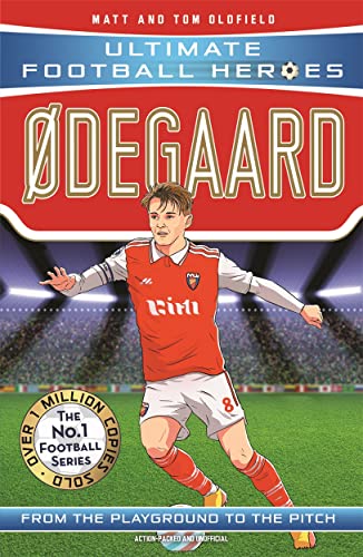 Book cover featuring footballer Martin Ødegaard in Arsenal kit.