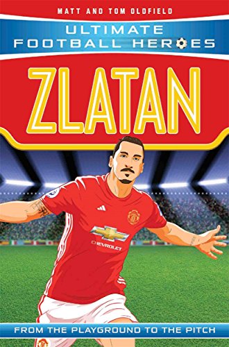 Book cover featuring Zlatan Ibrahimović in a red Manchester United kit.