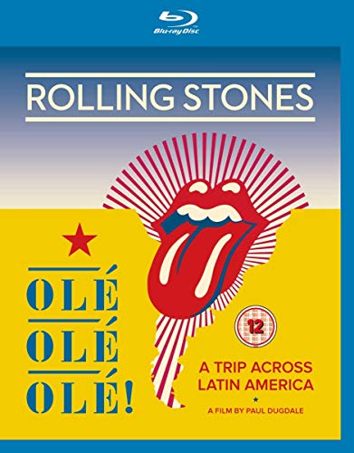 Rolling Stones “Ole Ole Ole!” Blu-ray cover with lips and star design.