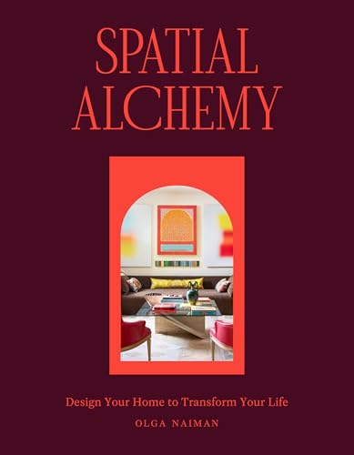 Book cover: “Spatial Alchemy” with a living room scene inside an arch.