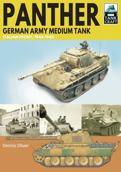 Book cover featuring a German Panther tank on the Italian Front, 1944-45.
