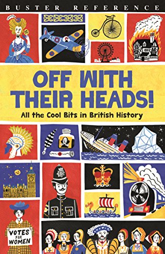 Book cover with colorful illustrations of British historical figures and events.