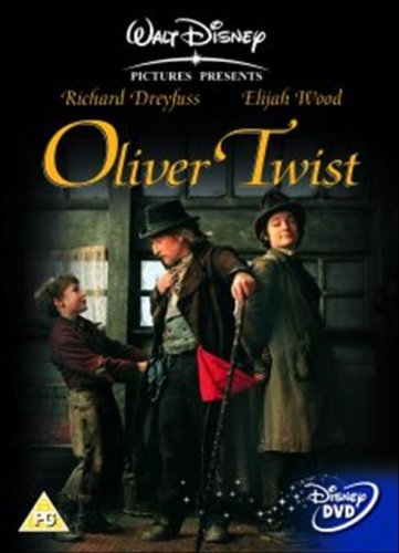 Oliver Twist" DVD cover featuring Elijah Wood and a Victorian street scene.