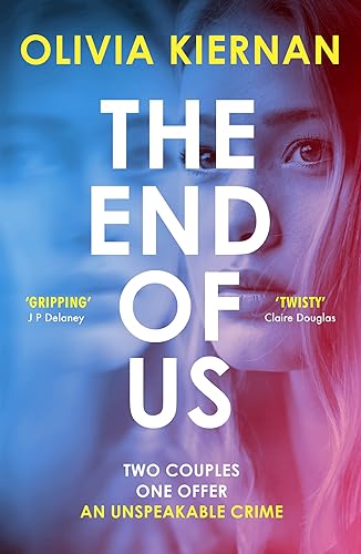 Book cover: "The End of Us" with a woman’s face and blue/red tones.