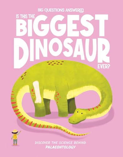 Book cover featuring a long-necked green dinosaur and a small person.