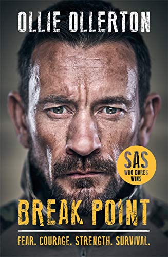 Book cover featuring a close-up portrait of Ollie Ollerton, author of "Break Point.