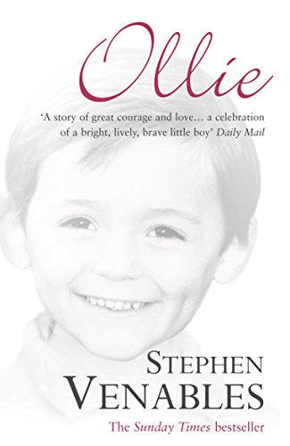 Book cover: "Ollie" by Stephen Venables, featuring a smiling young boy's portrait.