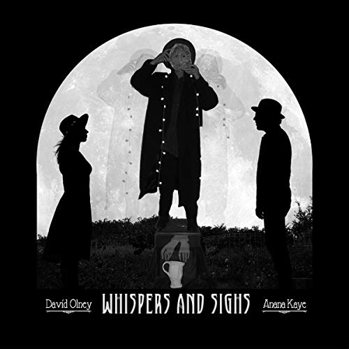 Black and white album cover with three silhouetted figures and a moon.