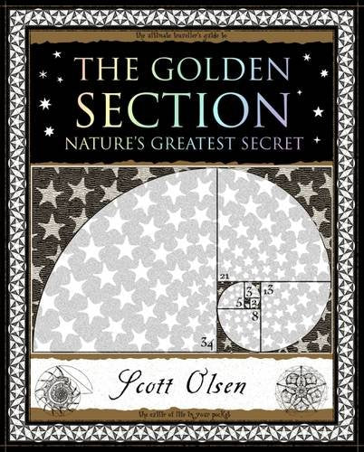 Book cover titled The Golden Section with a golden spiral and star pattern design.