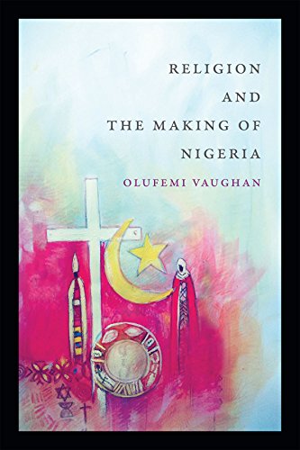 Book cover: “Religion and the Making of Nigeria” with religious symbols.