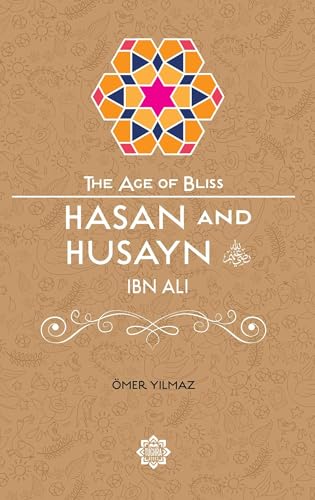 Book cover titled Hasan and Husayn Ibn Ali by Ömer Yilmaz with geometric pattern.