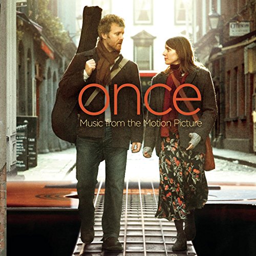 CD cover for “Once” soundtrack featuring a couple walking on a street.