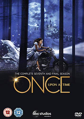 “Once Upon A Time” Season 7 DVD cover featuring a woman on a motorcycle.