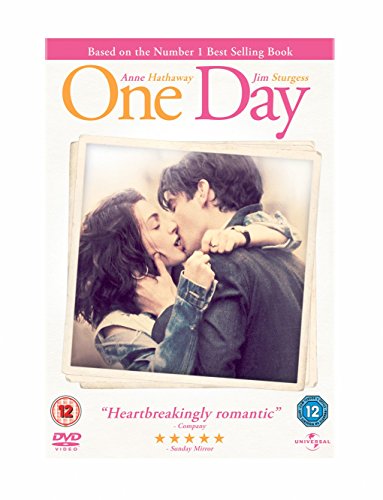 One Day" DVD cover featuring Anne Hathaway and Jim Sturgess embracing.