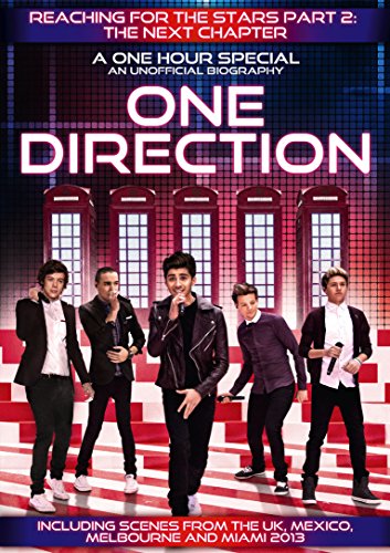 One Direction band members posing on a DVD cover with red phone boxes.