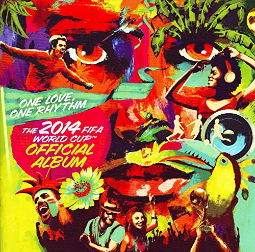 Colorful CD cover for “One Love Rhythm” 2014 FIFA World Cup album.
