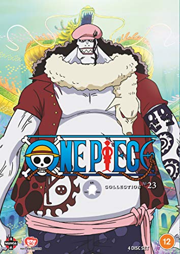 One Piece Collection 23 DVD cover featuring the character Foxy the Silver Fox.