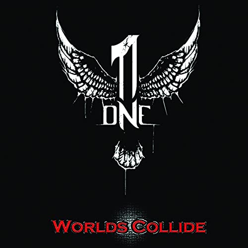 Black album cover with white winged number "11" and red text below.
