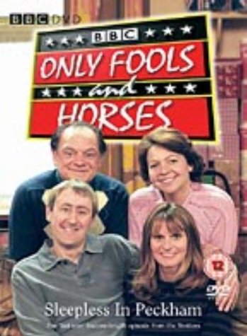 DVD cover for “Only Fools and Horses: Sleepless in Peckham” featuring cast.