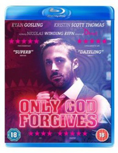 Blu-ray cover for “Only God Forgives” featuring Ryan Gosling’s portrait.