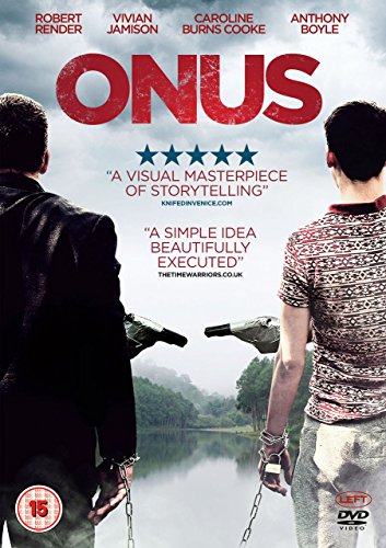 DVD cover for "Onus" featuring two figures with linked hands in cuffs.