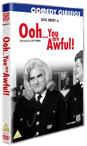 DVD cover for "Ooh You Are Awful" featuring Dick Emery in drag.