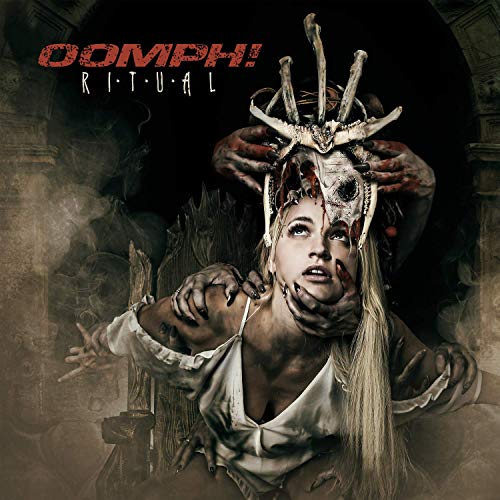 "Oomph! - Ritual" vinyl album cover featuring a woman in a ritualistic headdress and attire.