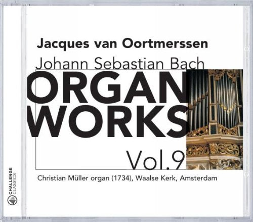 CD cover for Jacques van Oortmerssen performing Bach’s organ works.