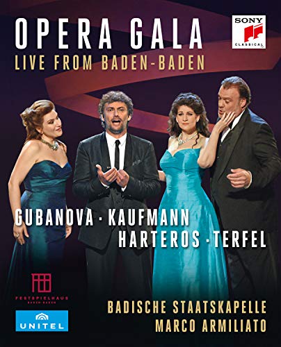 DVD cover featuring four opera singers in formal attire.