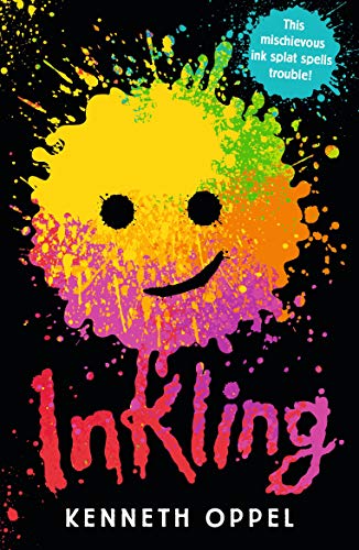 Colorful, smiling ink splatter creature with the title "Inkling" below.