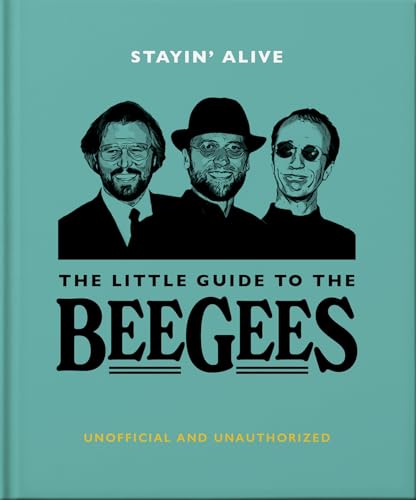 Book cover featuring illustrated portraits of the Bee Gees trio.