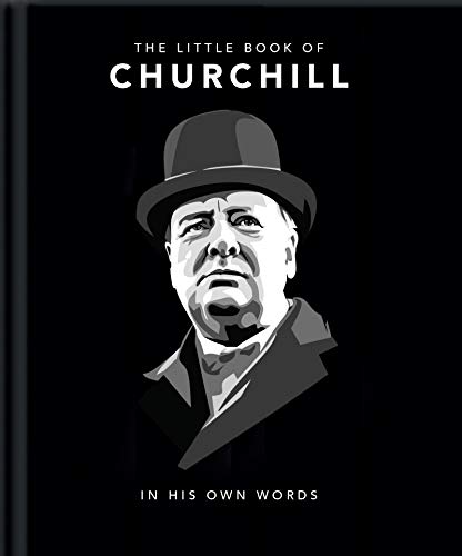 Book cover featuring a grayscale portrait of Winston Churchill in a hat.