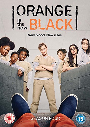Orange Is The New Black" Season 4 DVD cover with cast members.