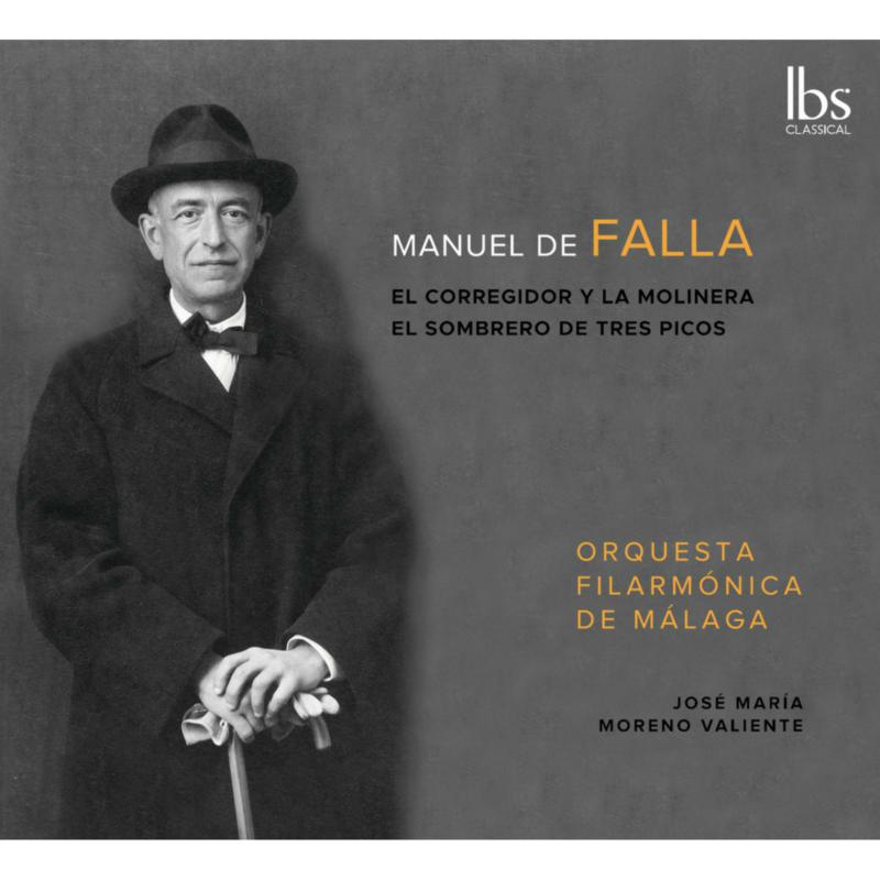 CD cover featuring a portrait of Manuel de Falla in a hat.