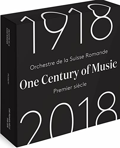 Black CD box with white text: "Orchestre De La Suisse Romande" and years "1918-2018".