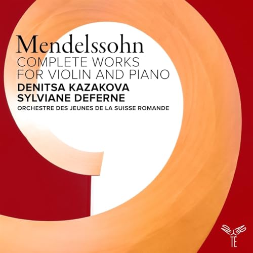 CD cover for Mendelssohn's complete works for violin and piano.