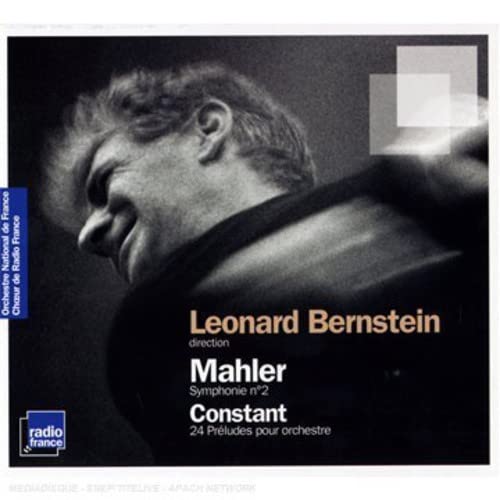 CD cover featuring a black and white portrait of Leonard Bernstein.