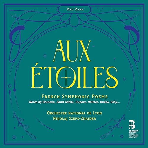 CD cover: teal background with gold Art Nouveau-style lettering and design.