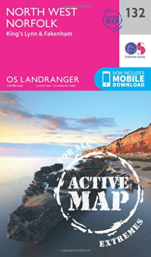 Ordnance Survey Landranger map of North West Norfolk, Kings Lynn & Fakenham.