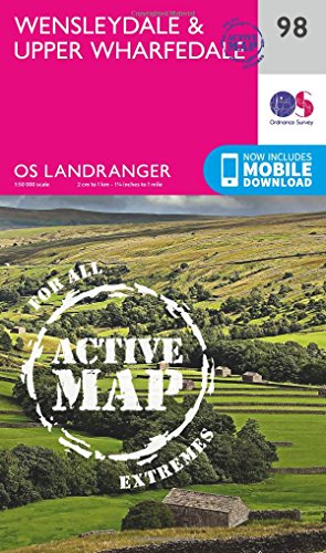 Ordnance Survey map cover featuring rolling green hills and stone wall.