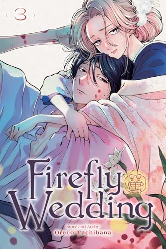 Manga cover featuring a woman embracing a man with dark hair and red spots.