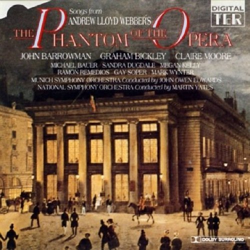 CD cover for “The Phantom of the Opera” highlights, featuring the Paris Opera.