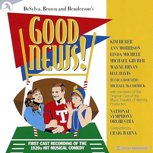 CD cover for "Good News!" musical, featuring 1920s-style illustration.