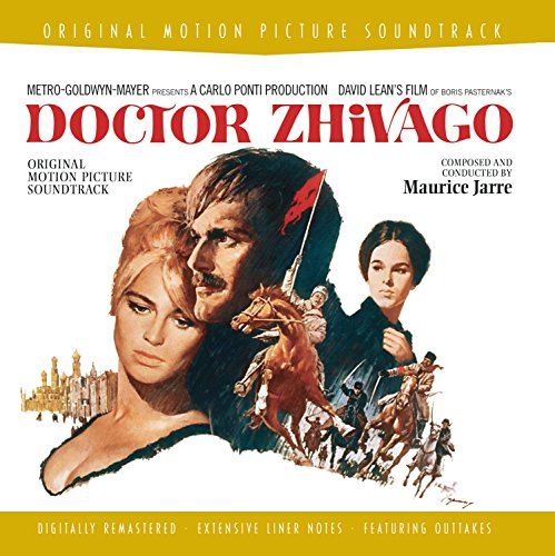 CD cover for “Doctor Zhivago” soundtrack featuring film characters and horses.