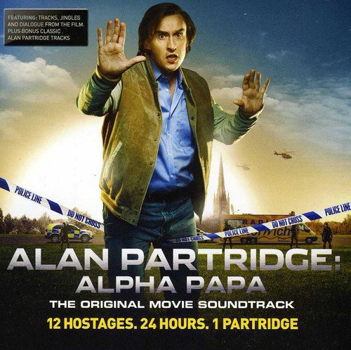 Alan Partridge soundtrack CD cover featuring Steve Coogan in a film scene.
